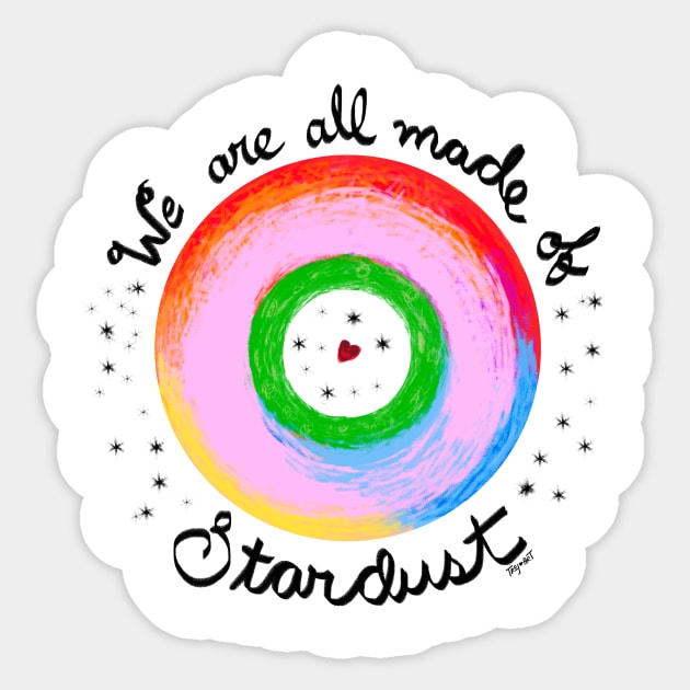 Somos polvo de estrellas Sticker by TREJOart